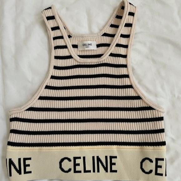 Celine Tops - Celine striped sport bra